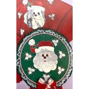 Glitzy Shirts Iron-On Applique Kit Santa Design